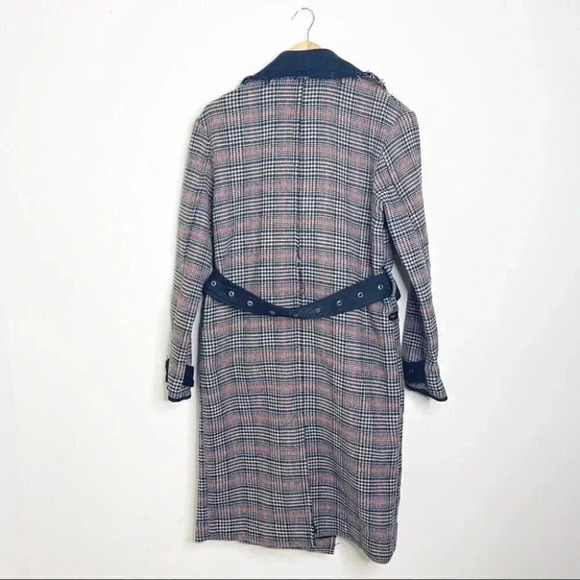 Free People Double Vision Coat Houndstooth Plaid Jacket Size XS - Picture 10 of 10
